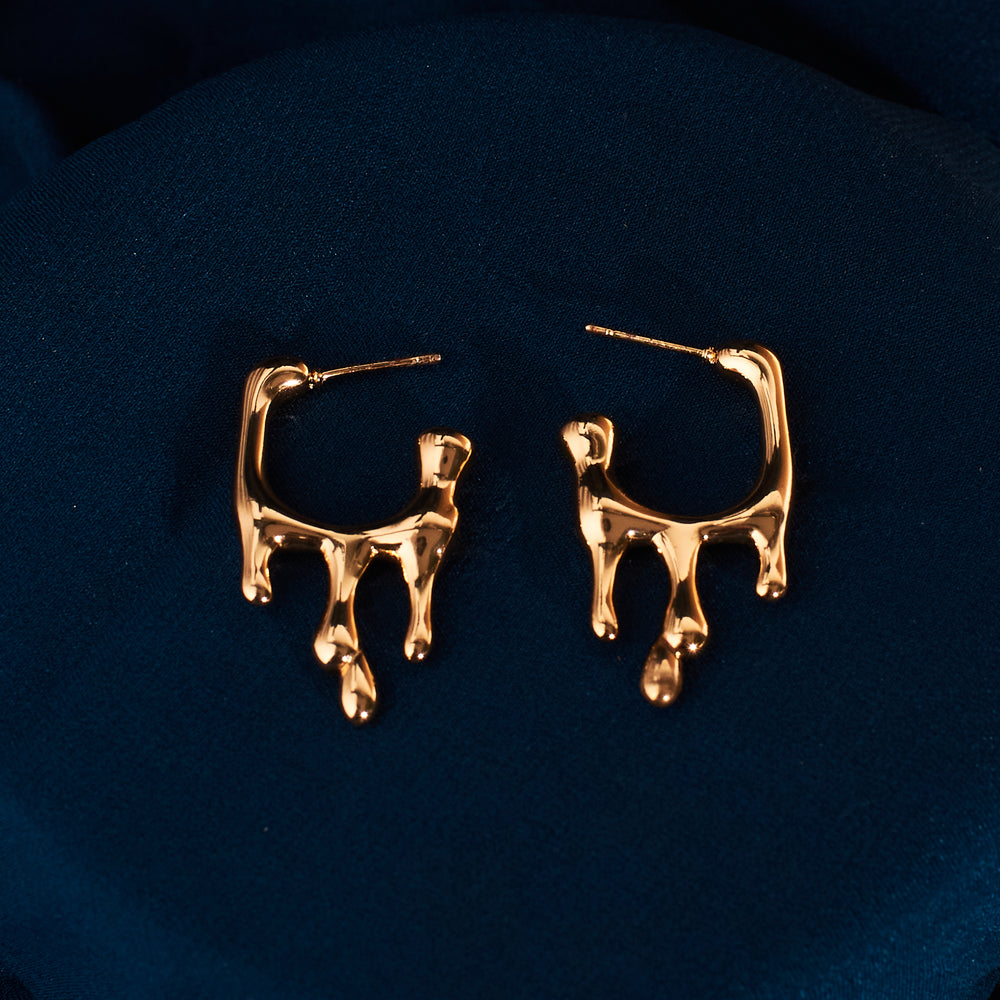 Classic Design Gold Earrings - Salty Accessories