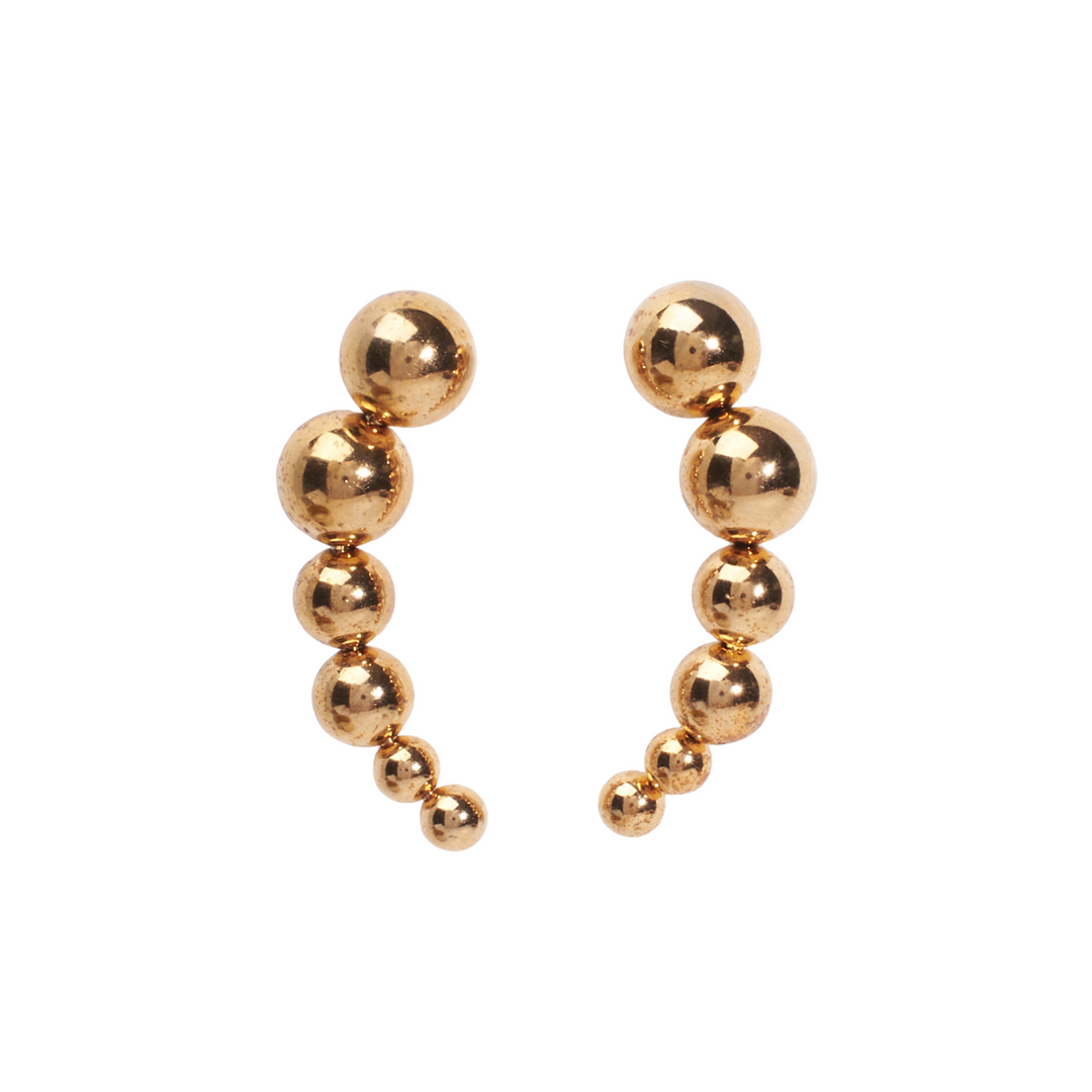 Pea Pod Delight Gold  Earrings - Salty Accessories