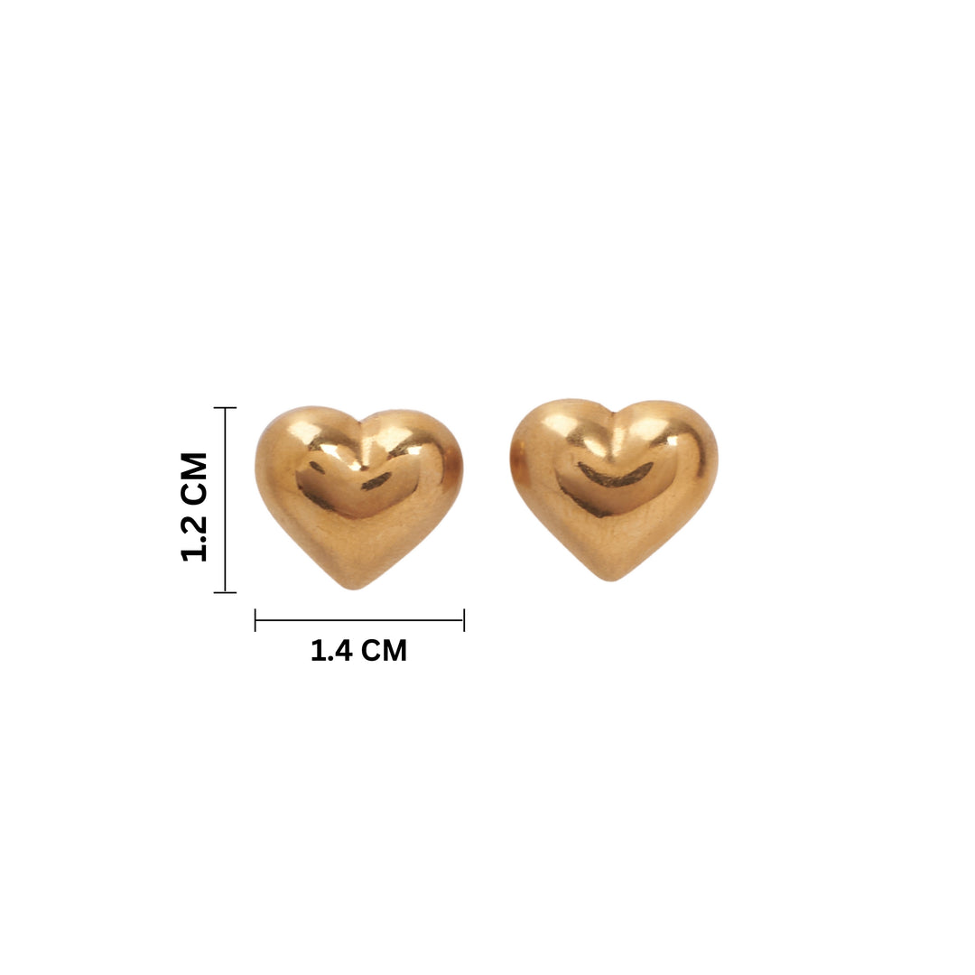 Tender Heart Gold Earrings