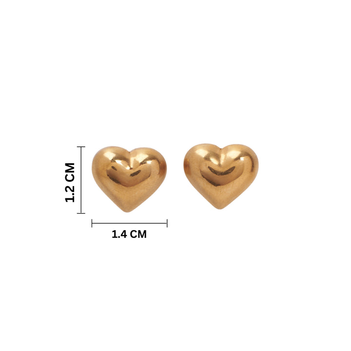 Tender Heart Gold Earrings