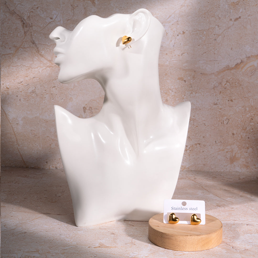 Tender Heart Gold Earrings