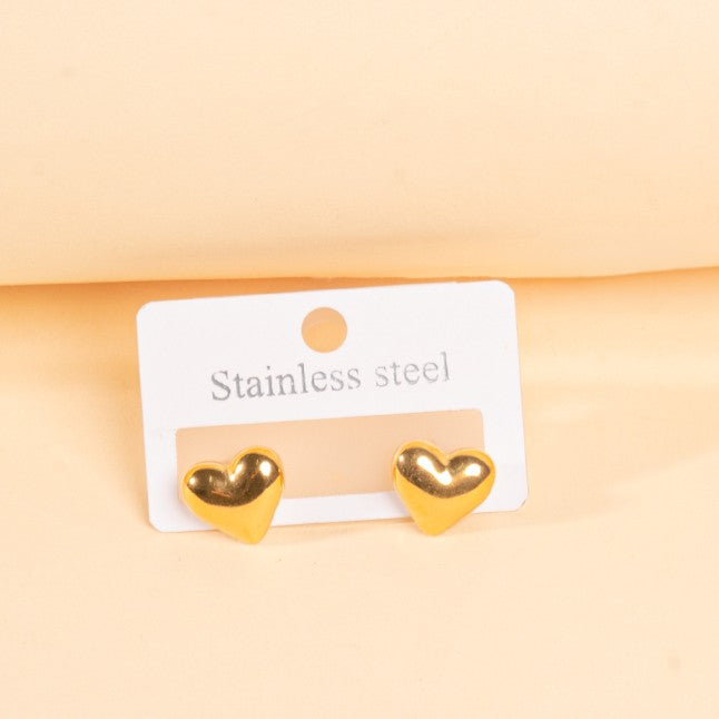Tender Heart Gold Earrings
