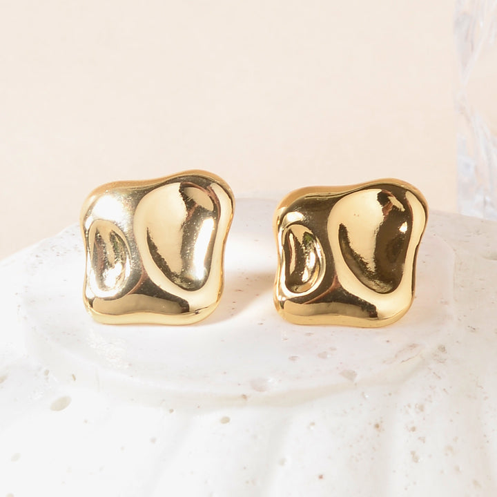 Chunky Chic Gold Earrings