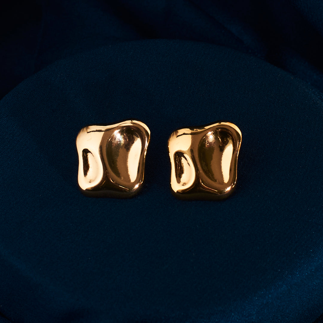 Chunky Chic Gold Earrings