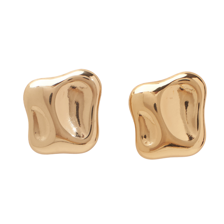 Chunky Chic Gold Earrings