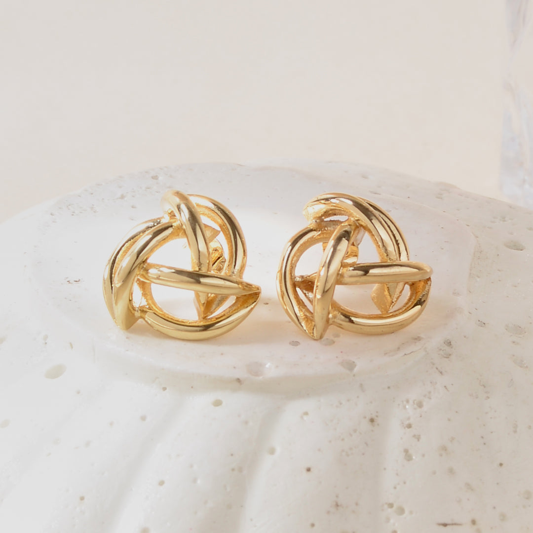 Symbolic Statement Gold Earrings - Salty Accessories