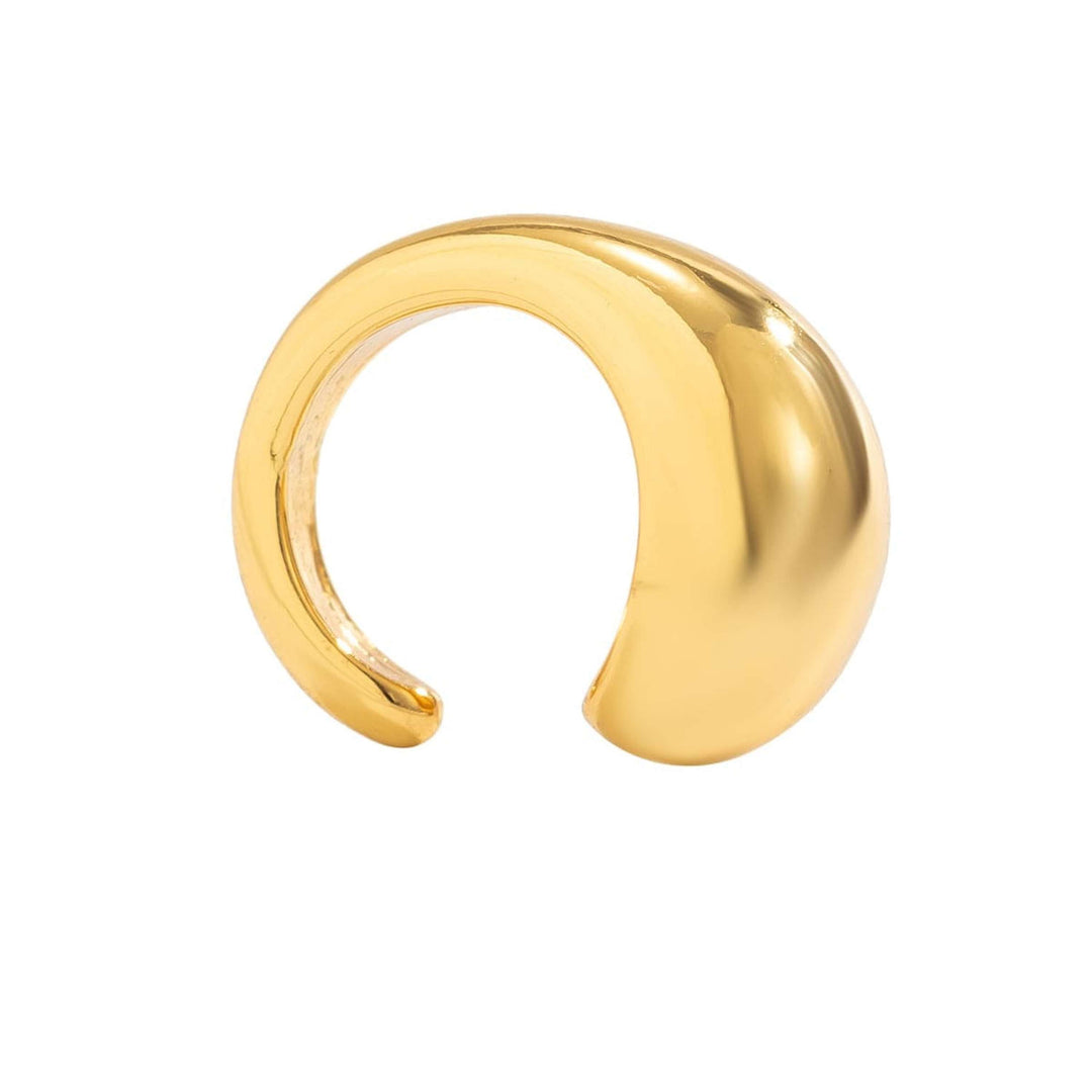 Dazzling Round Gold Cuffs