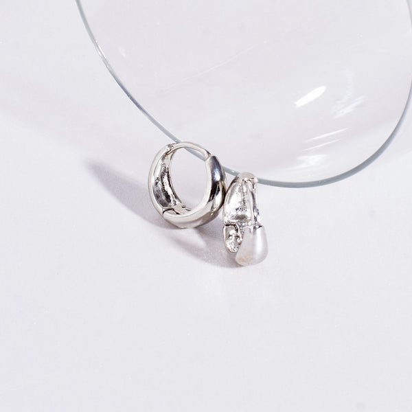 Bold Silver Hoop Earrings