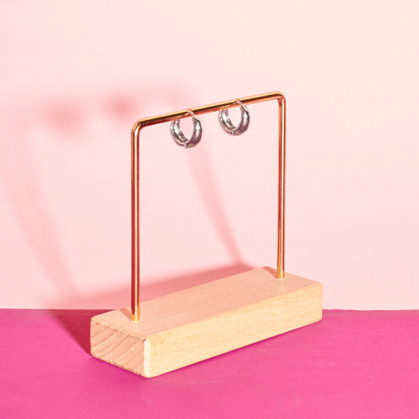 Bold Silver Hoop Earrings