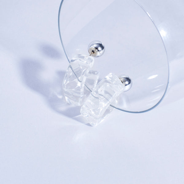 Sleek Clear Acrylic Hoops