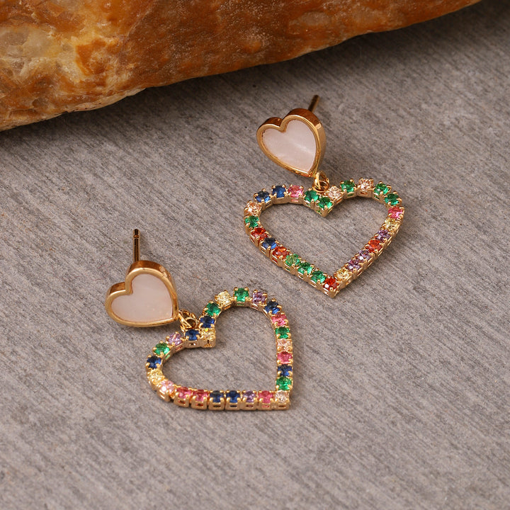 Sweetheart Shine Earrings - Salty Accessories
