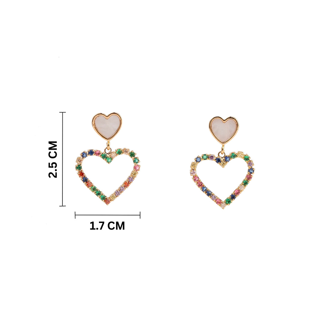 Sweetheart Shine Earrings - Salty Accessories