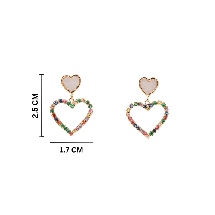 Sweetheart Shine Earrings - Salty Accessories
