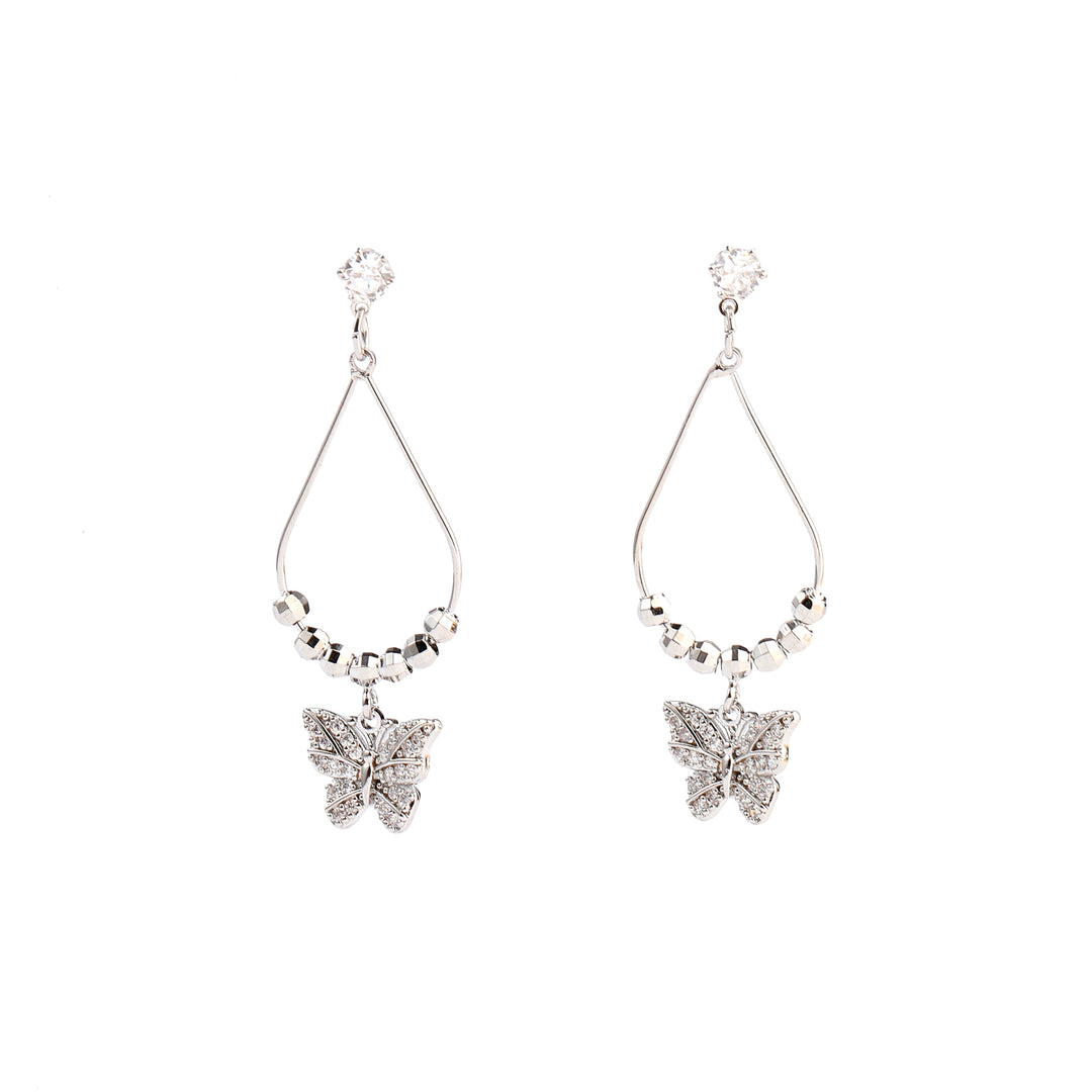 Butterfly Breeze Silver Earrings - Salty Accessories