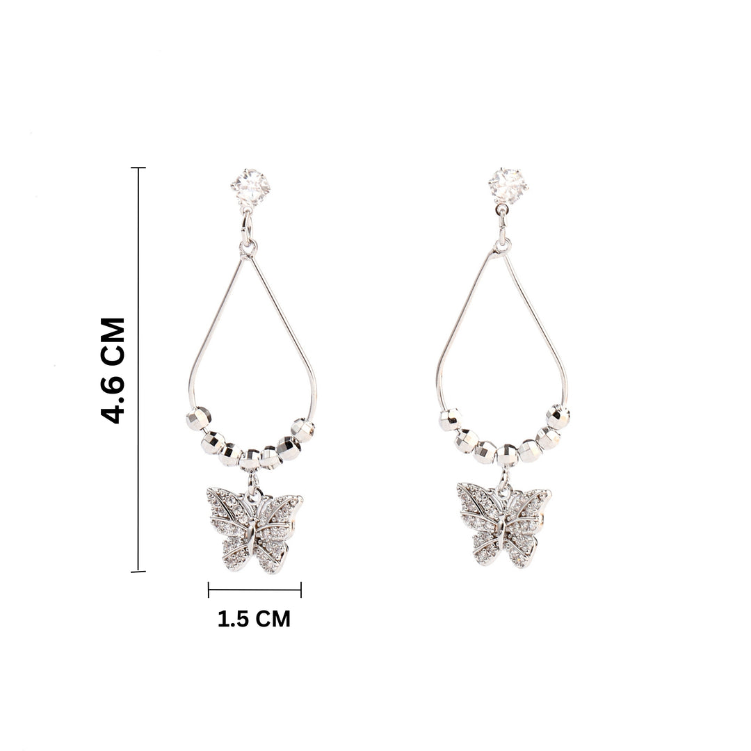 Butterfly Breeze Silver Earrings - Salty Accessories