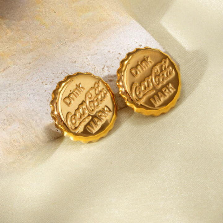 Pop Cap Glam Earrings - Salty Accessories