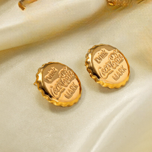 Pop Cap Glam Earrings