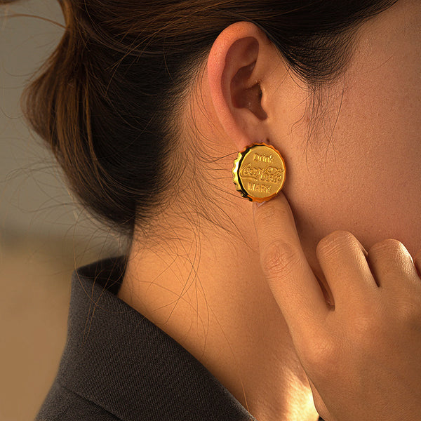 Pop Cap Glam Earrings