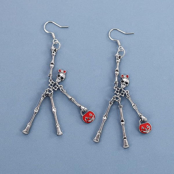Pumpkin & Bones Earrings
