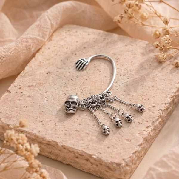 Bone-Chic Skull Cuff (1 side)