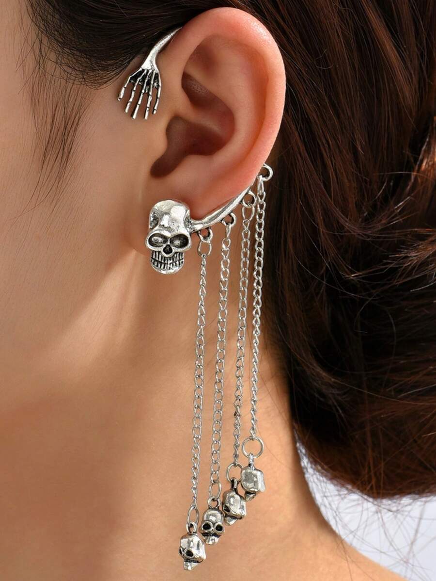 Bone-Chic Skull Cuff (1 side) - Salty Accessories