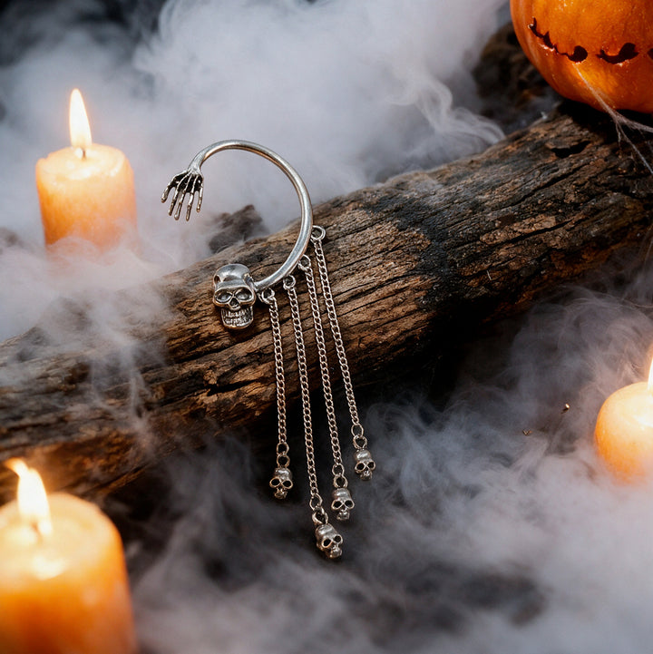 Bone-Chic Skull Cuff (1 side)