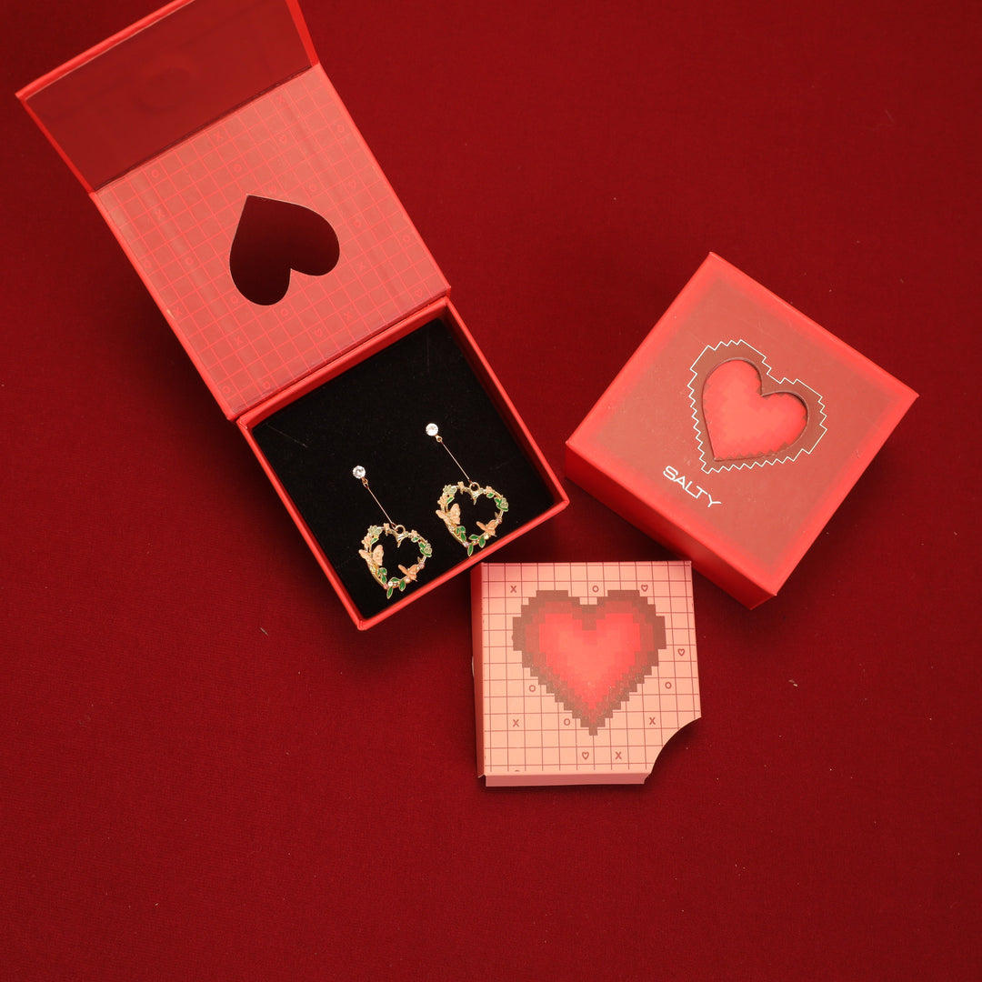 Love Forest Elegance Earrings With Valentine Box