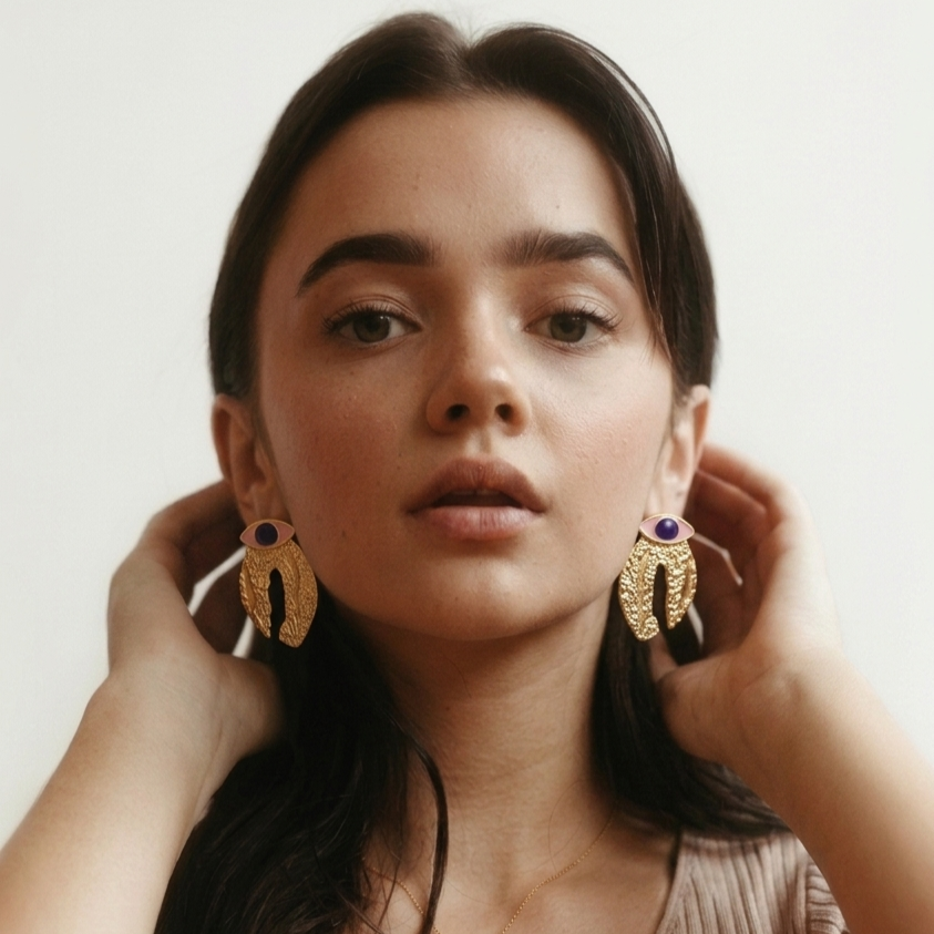 Eyes of Gold Earrings
