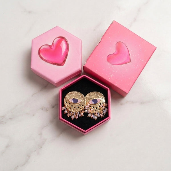 Mystic Veil Golden Earrings