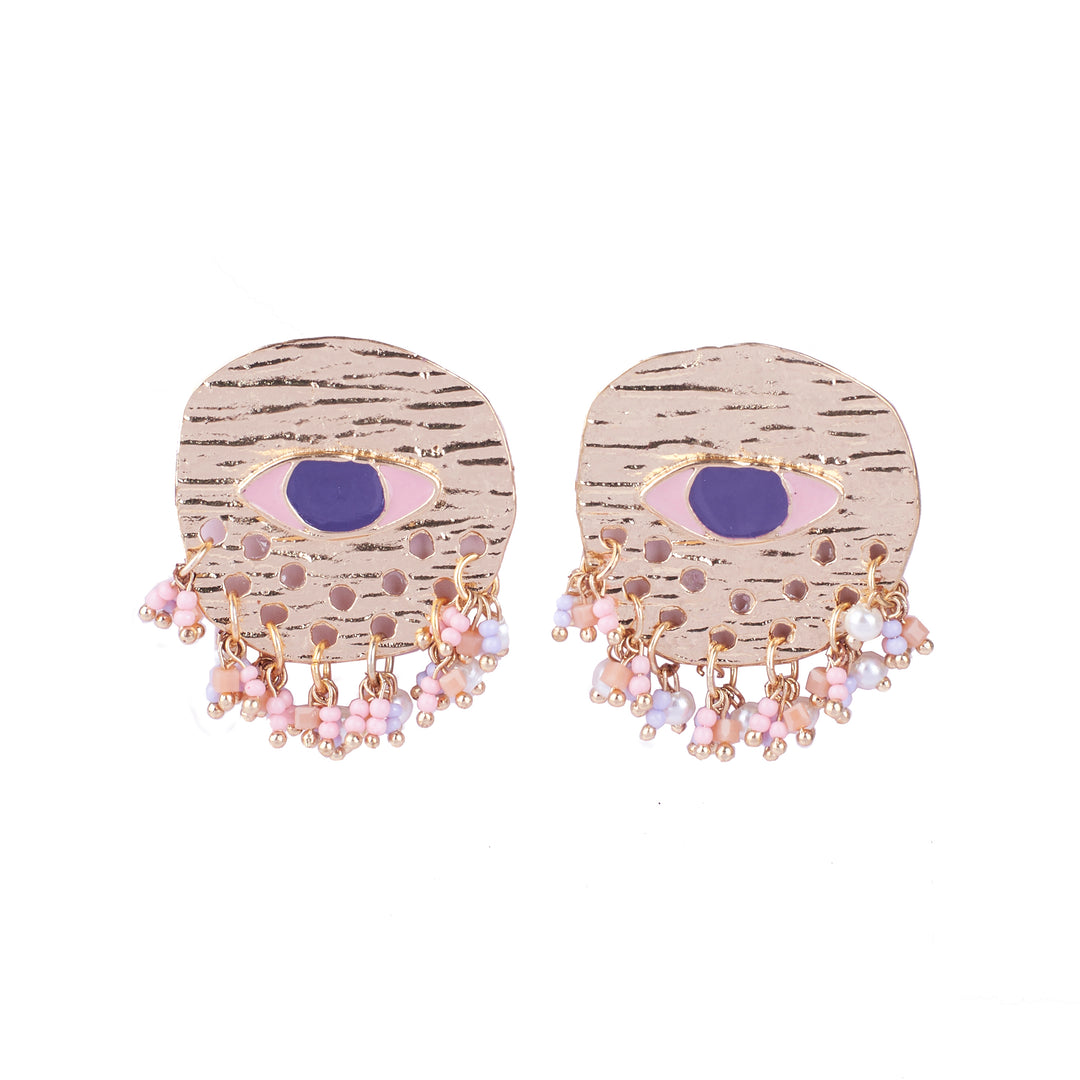 Mystic Veil Golden Earrings