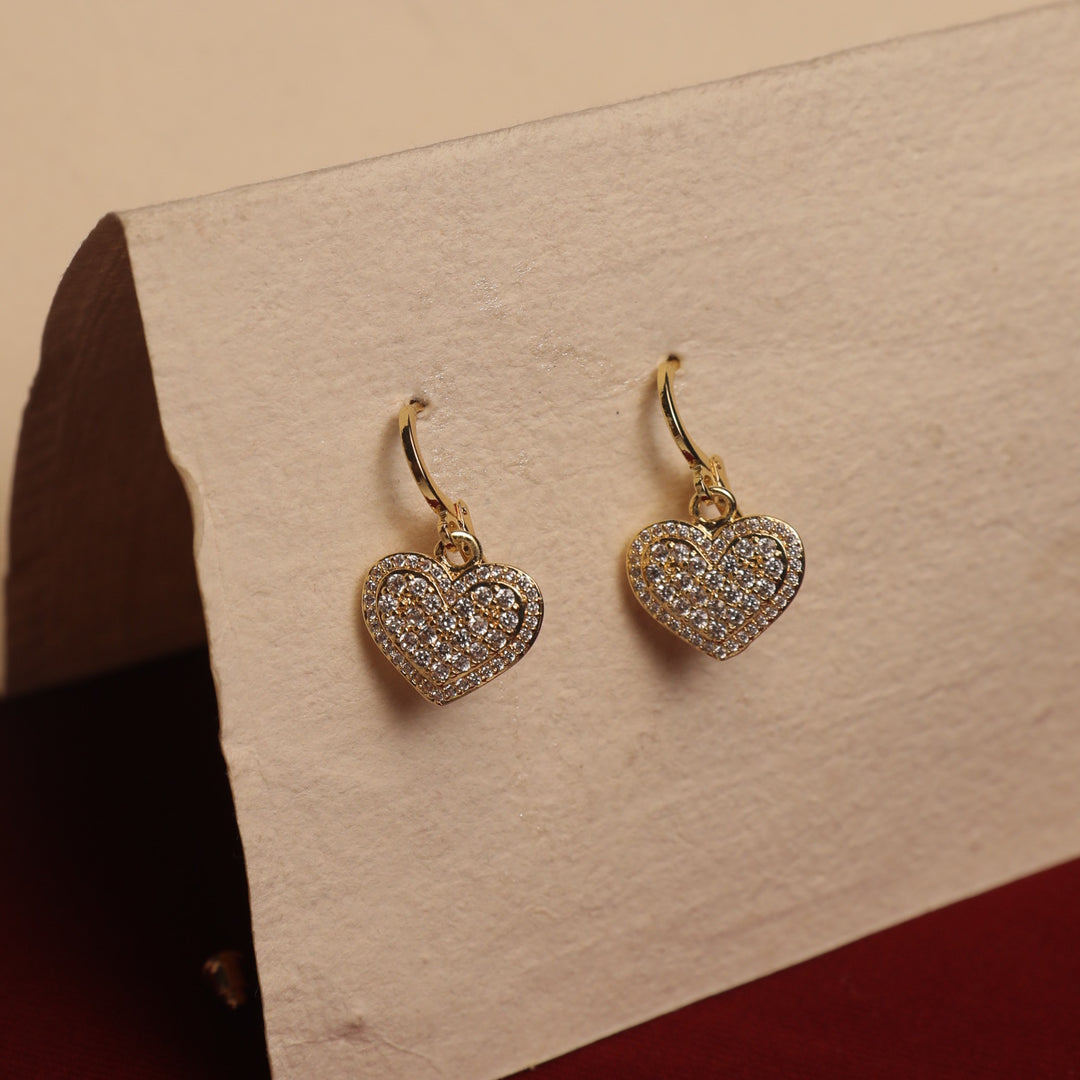 Loving Touch Heart Earrings With Valentine Box