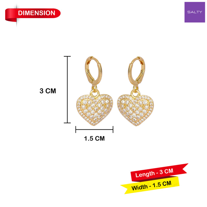 Loving Touch Heart Earrings