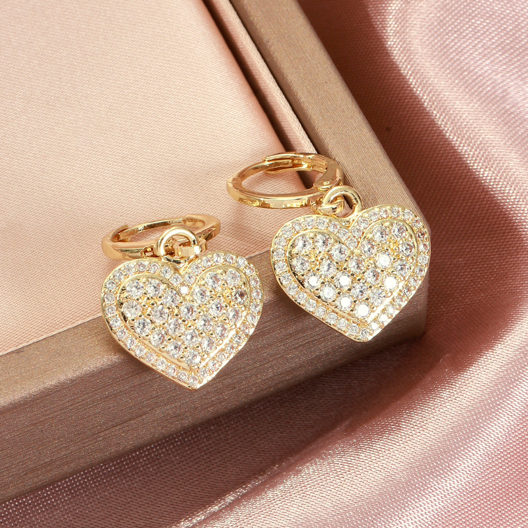 Loving Touch Heart Earrings