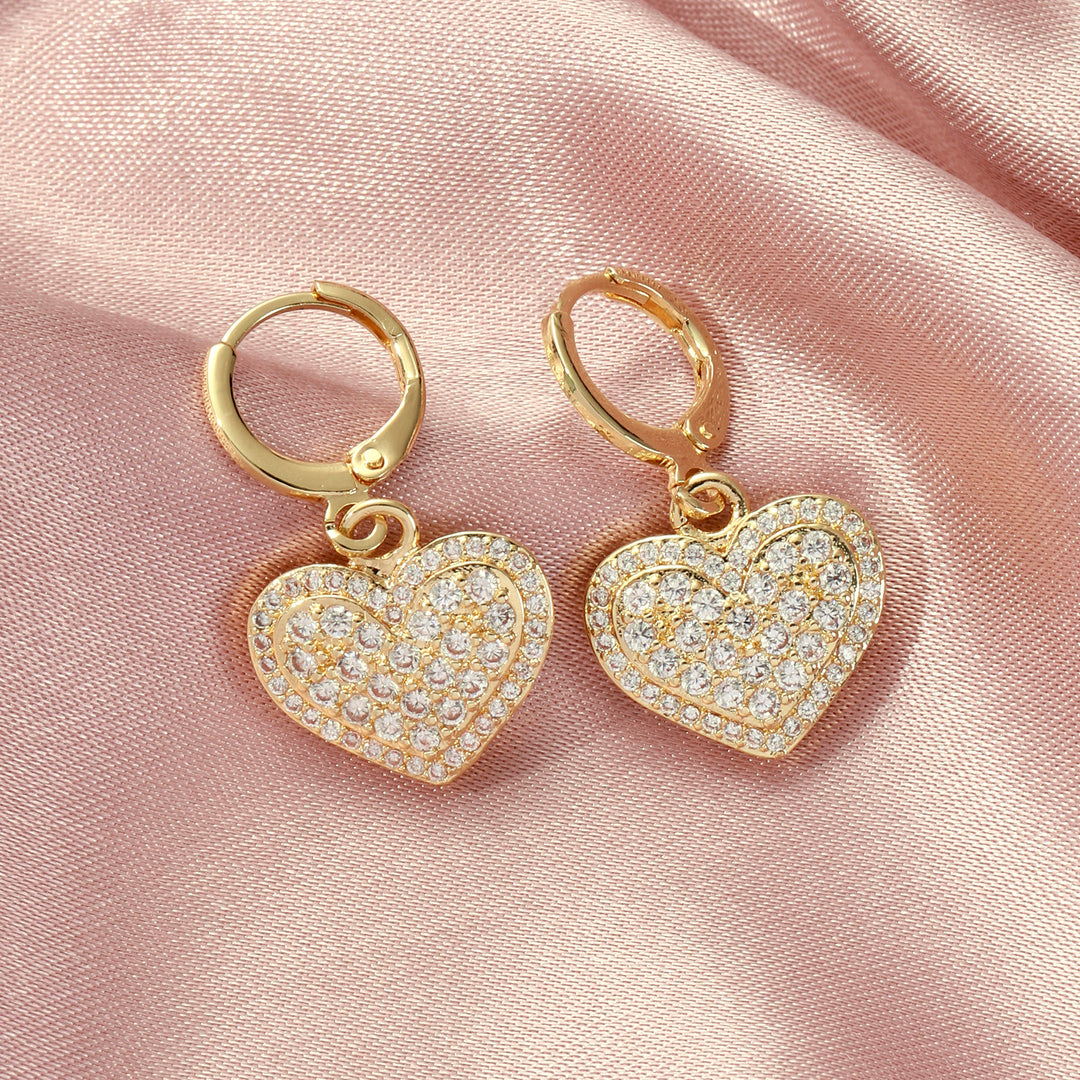 Loving Touch Heart Earrings