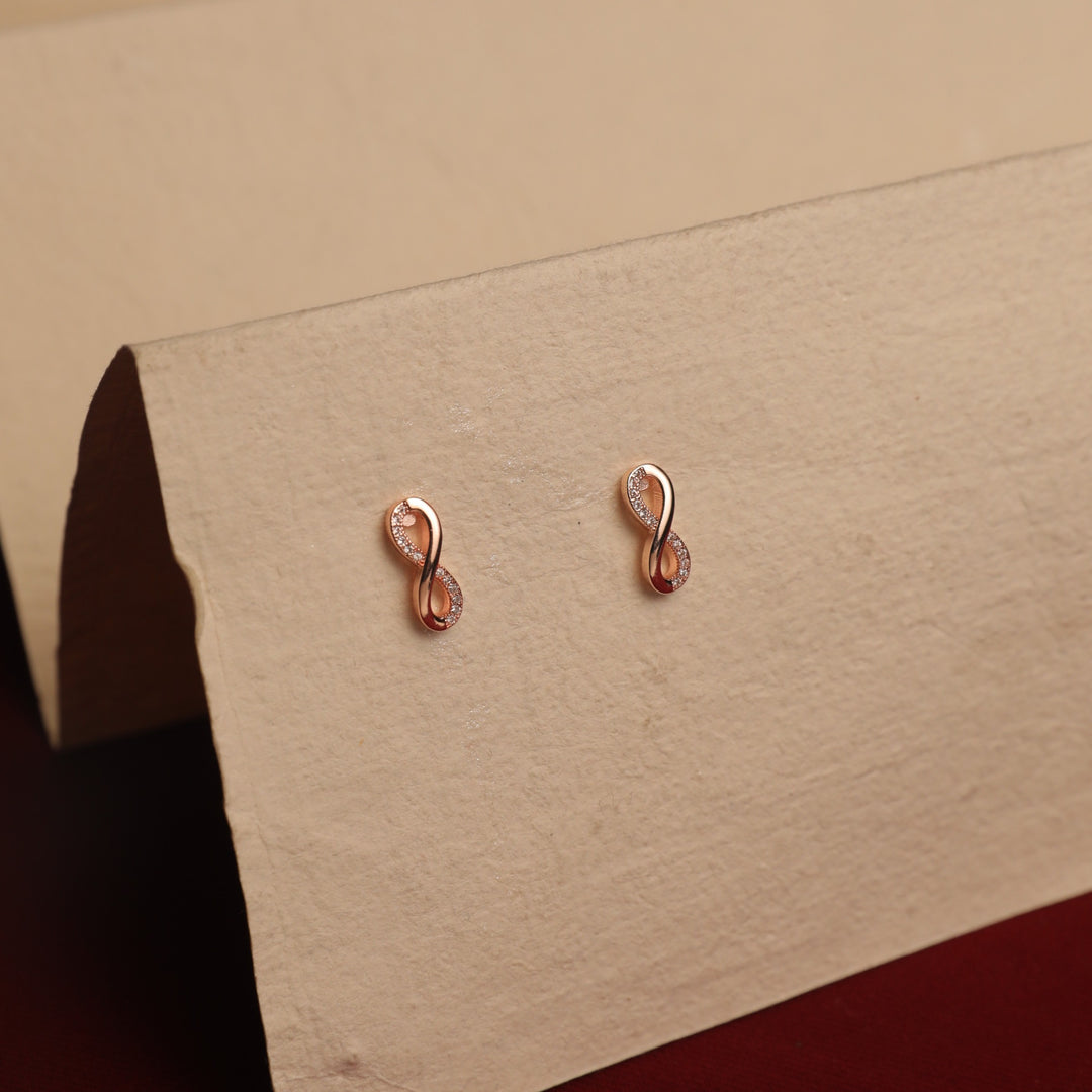 Limitless Infinity Twist White Earrings With Valentine Box - Salty Accessories