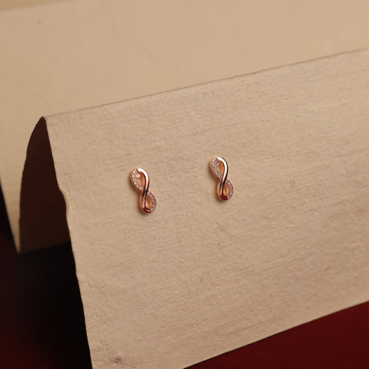 Limitless Infinity Twist White Earrings With Valentine Box - Salty Accessories