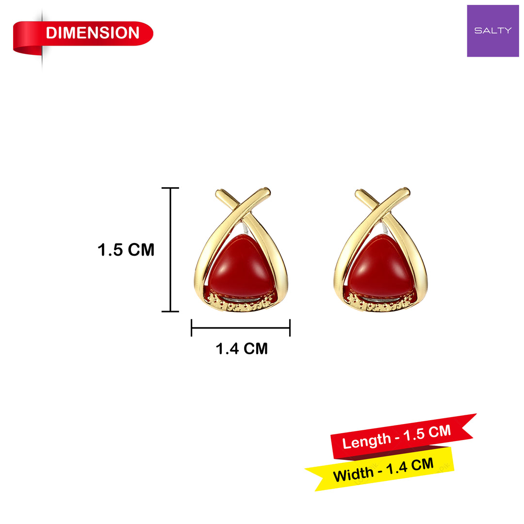 Ruby Blossom Earrings