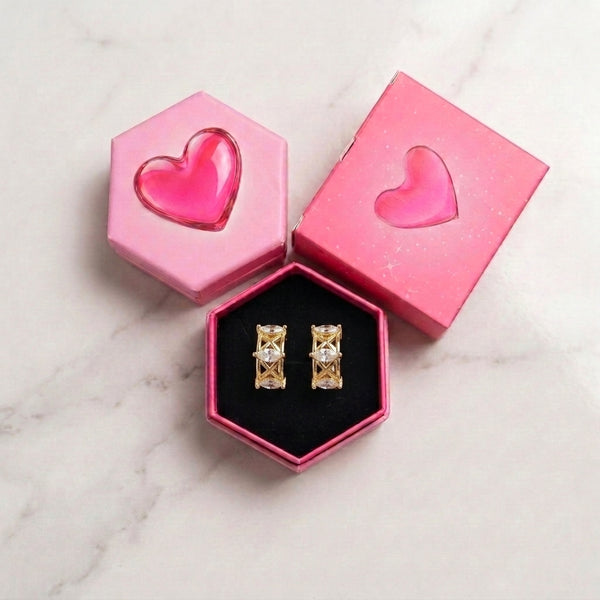 Diamond Loop Earrings