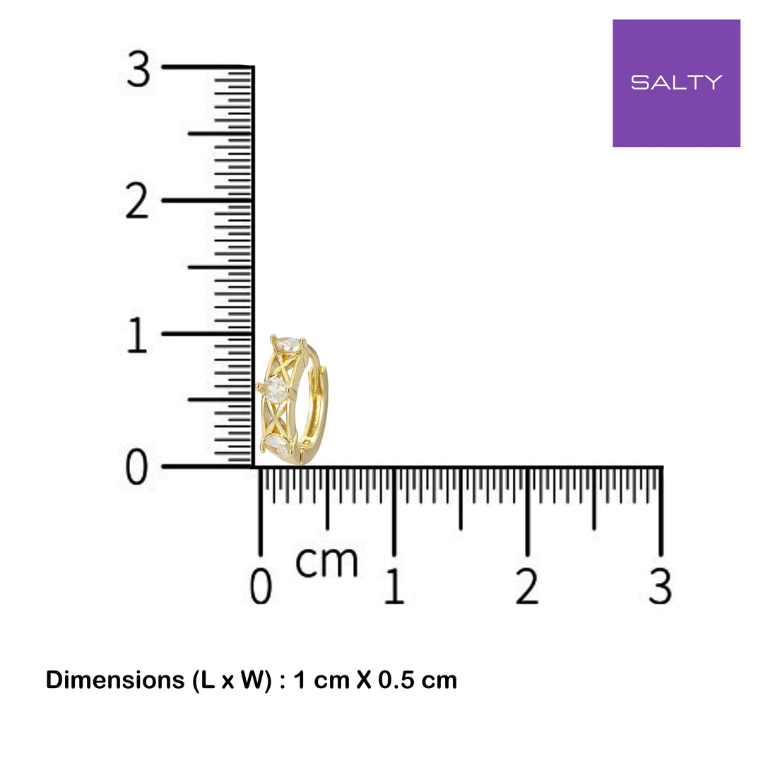 Diamond Loop Earrings