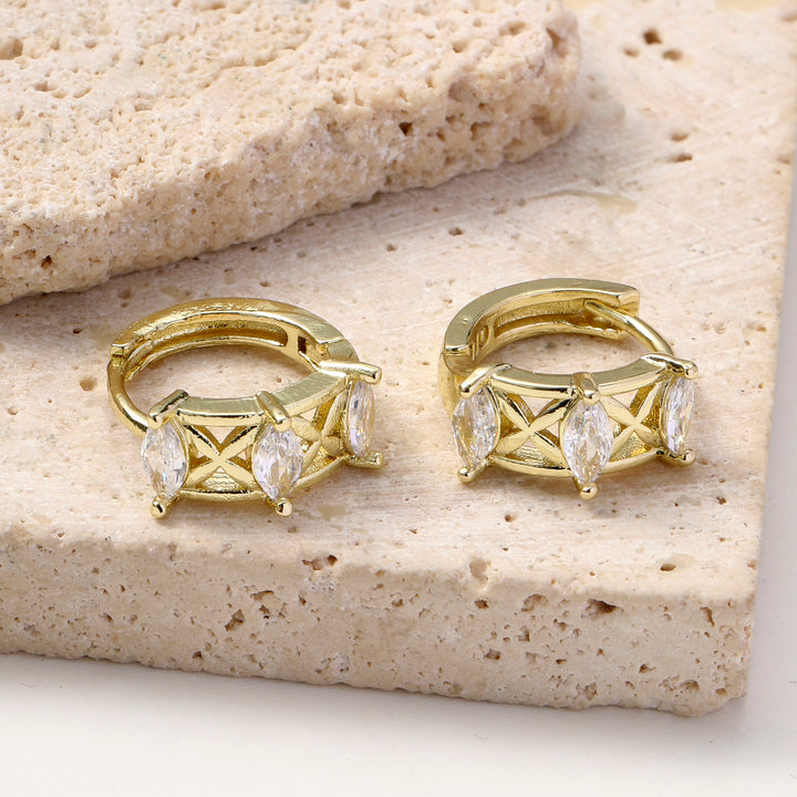 Diamond Loop Earrings