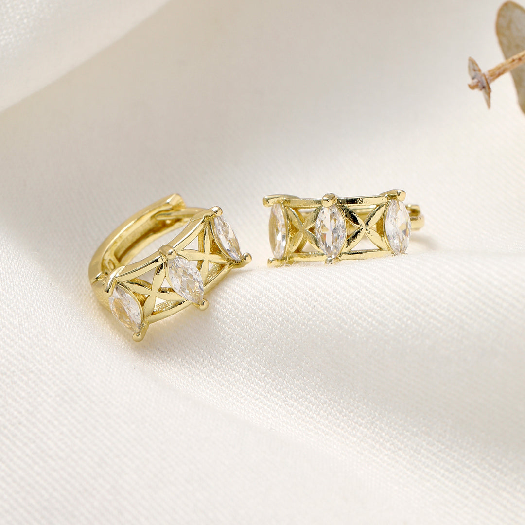 Diamond Loop Earrings