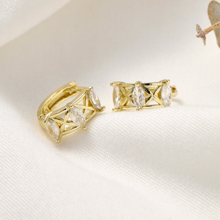 Diamond Loop Earrings