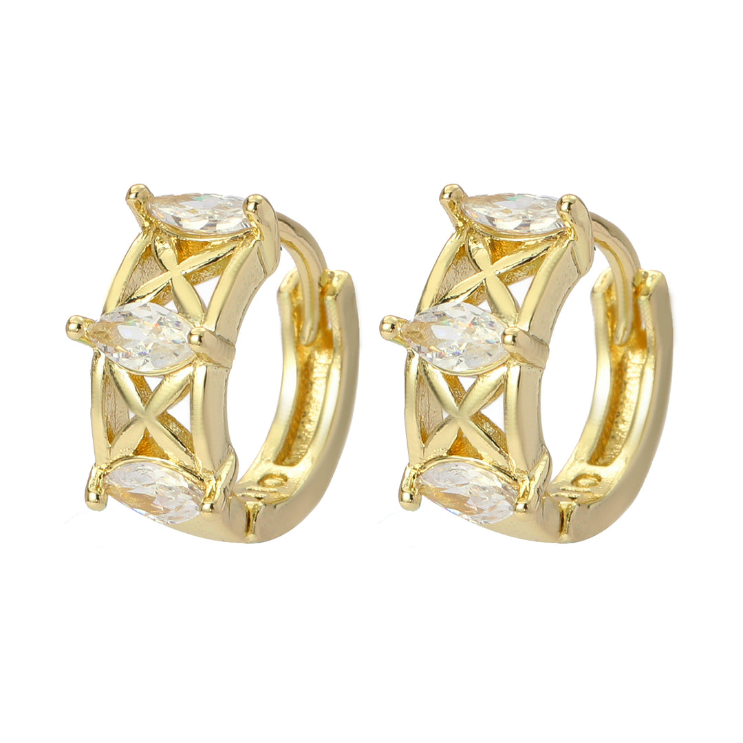 Diamond Loop Earrings