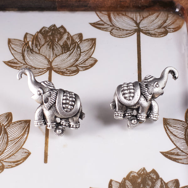 Silver Tusker Earrings