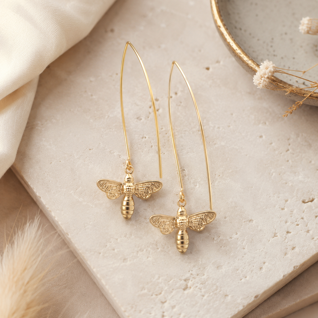 Flutter Bee Drop Earrings