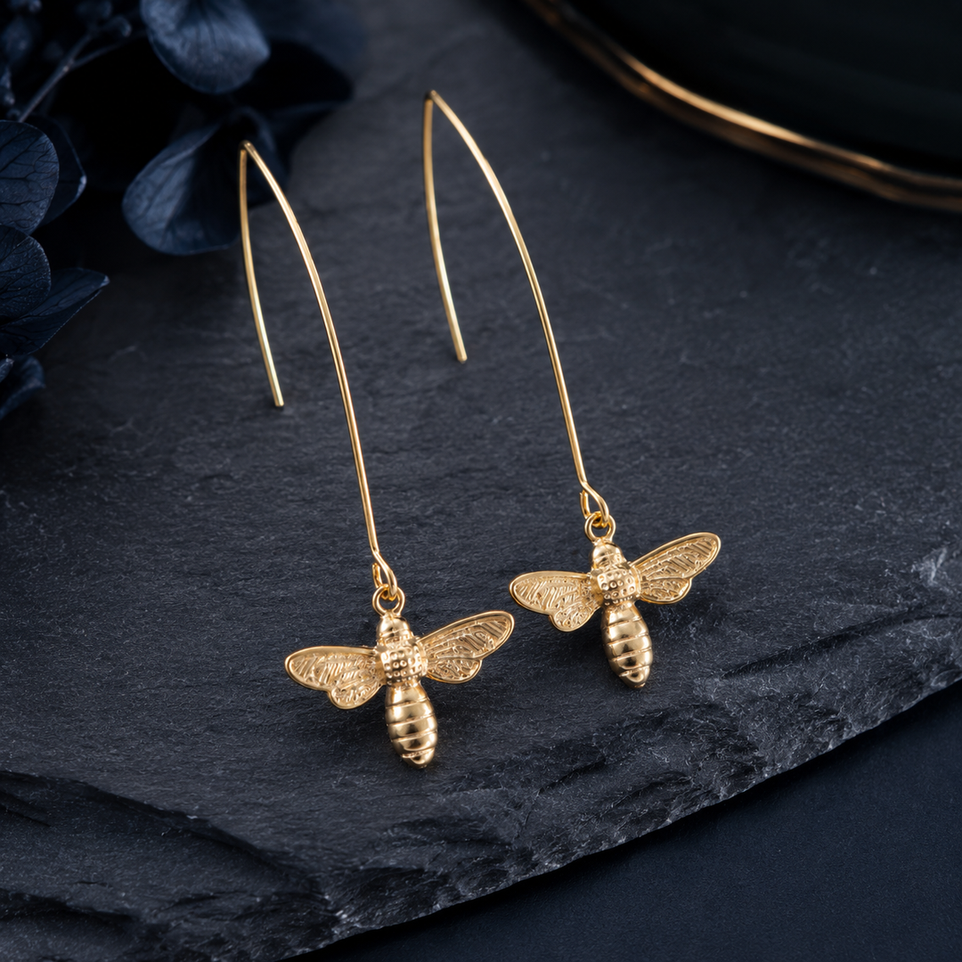 Flutter Bee Drop Earrings