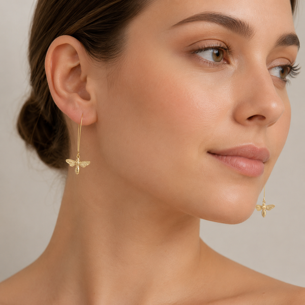 Flutter Bee Drop Earrings