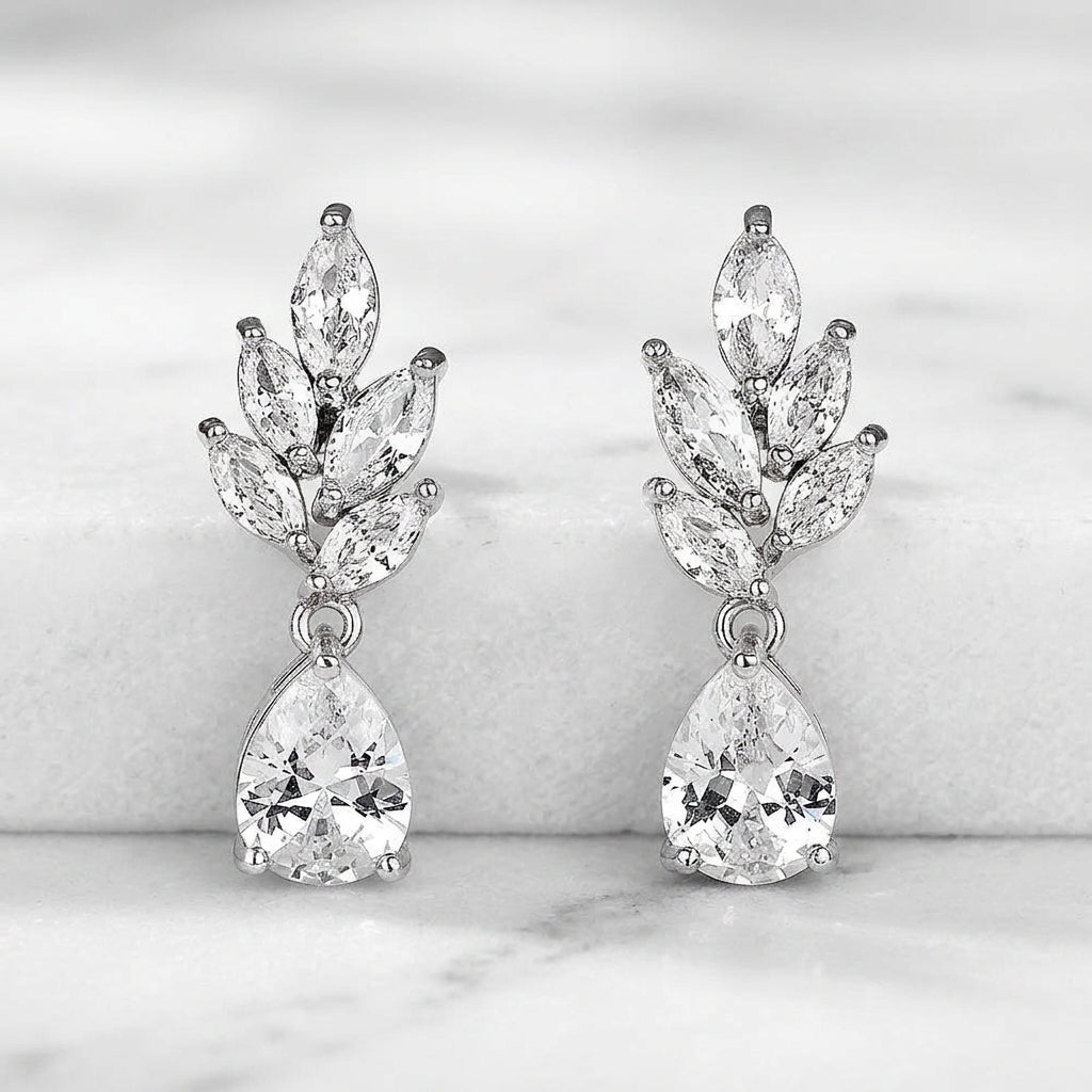 Dewdrop Leaf Earrings