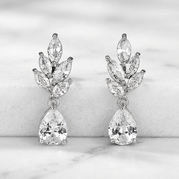 Dewdrop Leaf Earrings