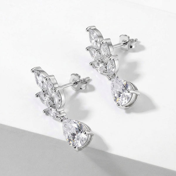 Dewdrop Leaf Earrings